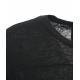 T-shirt in misto lino nero