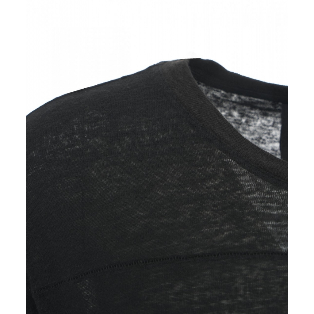 T-shirt in misto lino nero