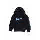 felpa cappuccio ragazzo fleece po hoodie BLACK