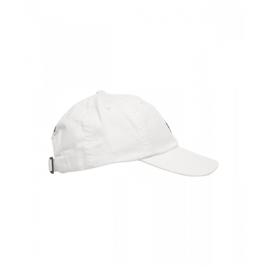 Cappello da baseball con logo ricamato bianco