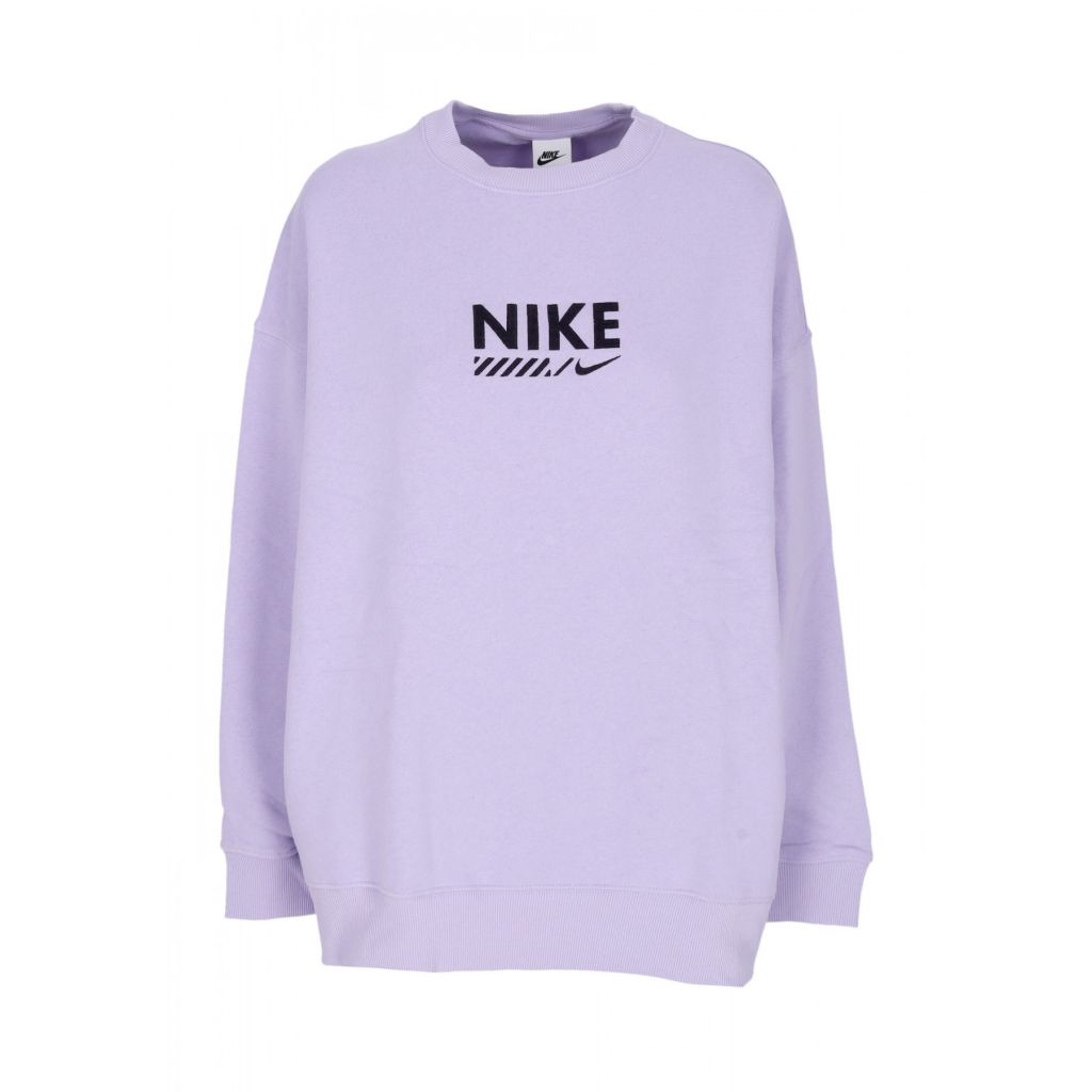 felpa girocollo donna w sportswear fleece oversized gls crewneck HYDRANGEA