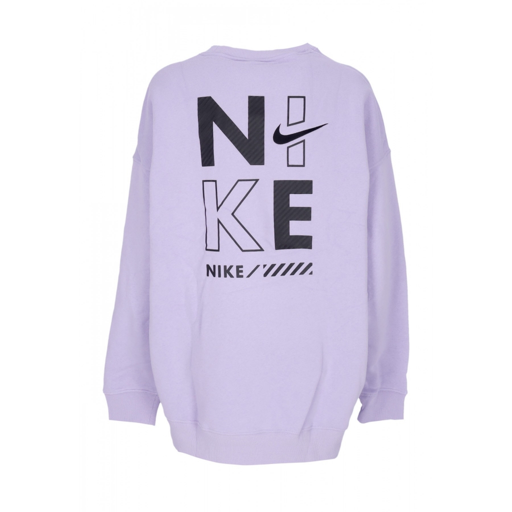 felpa girocollo donna w sportswear fleece oversized gls crewneck HYDRANGEA