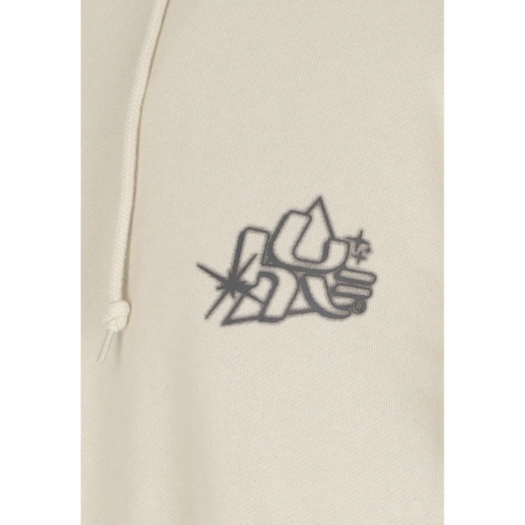 felpa cappuccio uomo glow po hoodie STONE