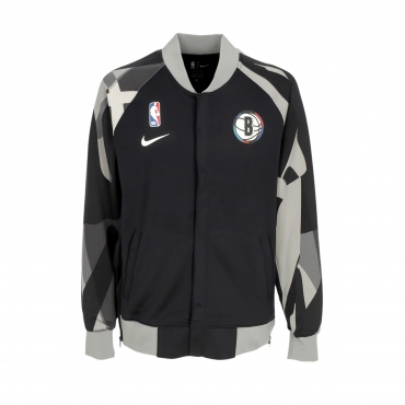 felpa leggera college uomo nba city edition dri-fit showtime l/s full-zip top bronet BLACK/BLACK/BLACK/WHITE
