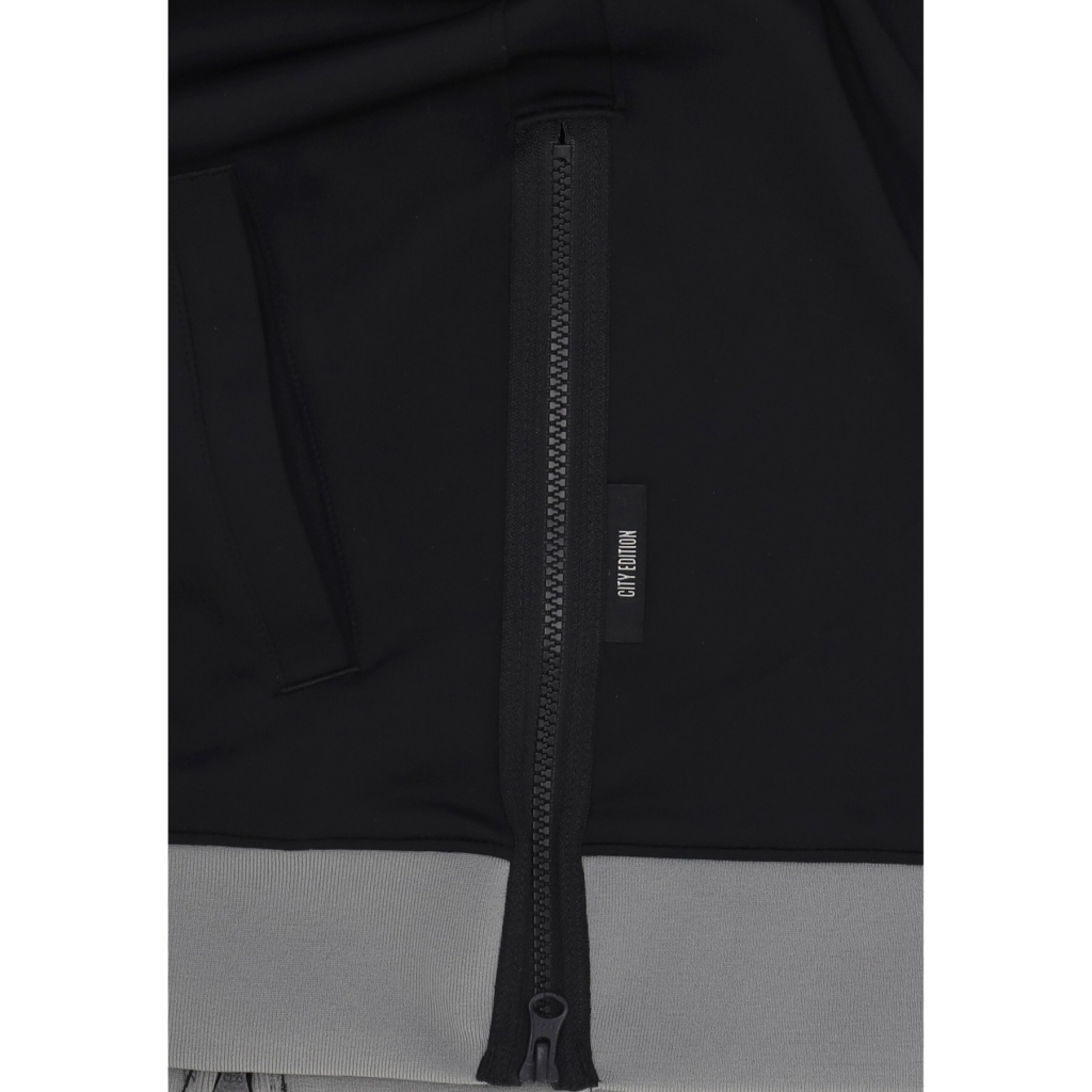 felpa leggera college uomo nba city edition dri-fit showtime l/s full-zip top bronet BLACK/BLACK/BLACK/WHITE