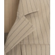 Blazer gessato Rayures beige