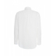 Camicia a coste custom fit bianco