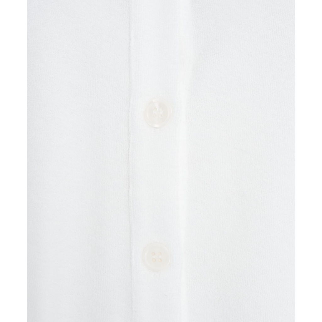 Camicia cabana in spugna bianco