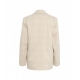 Blazer doppiopetto in glencheck beige