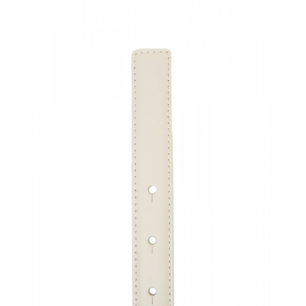 Cintura in pelle Love Berry bianco