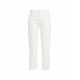 Pantaloni chino con applicazione bianco