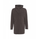 Impermeabile con inserto staccabile marrone scuro