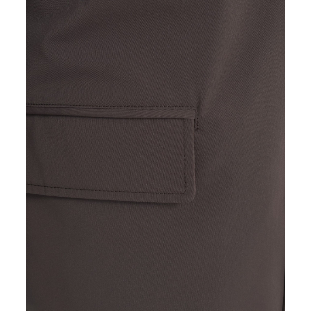 Impermeabile con inserto staccabile marrone scuro