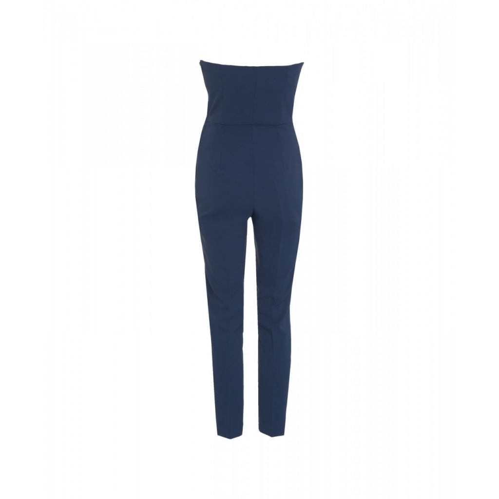 Tuta con maxi fiocco blu