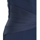 Tuta con maxi fiocco blu