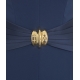 Tuta con maxi fiocco blu