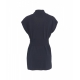 Top con cintura in vita blu