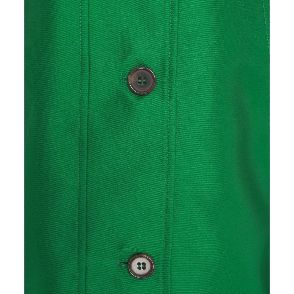 Bomber in satin verde