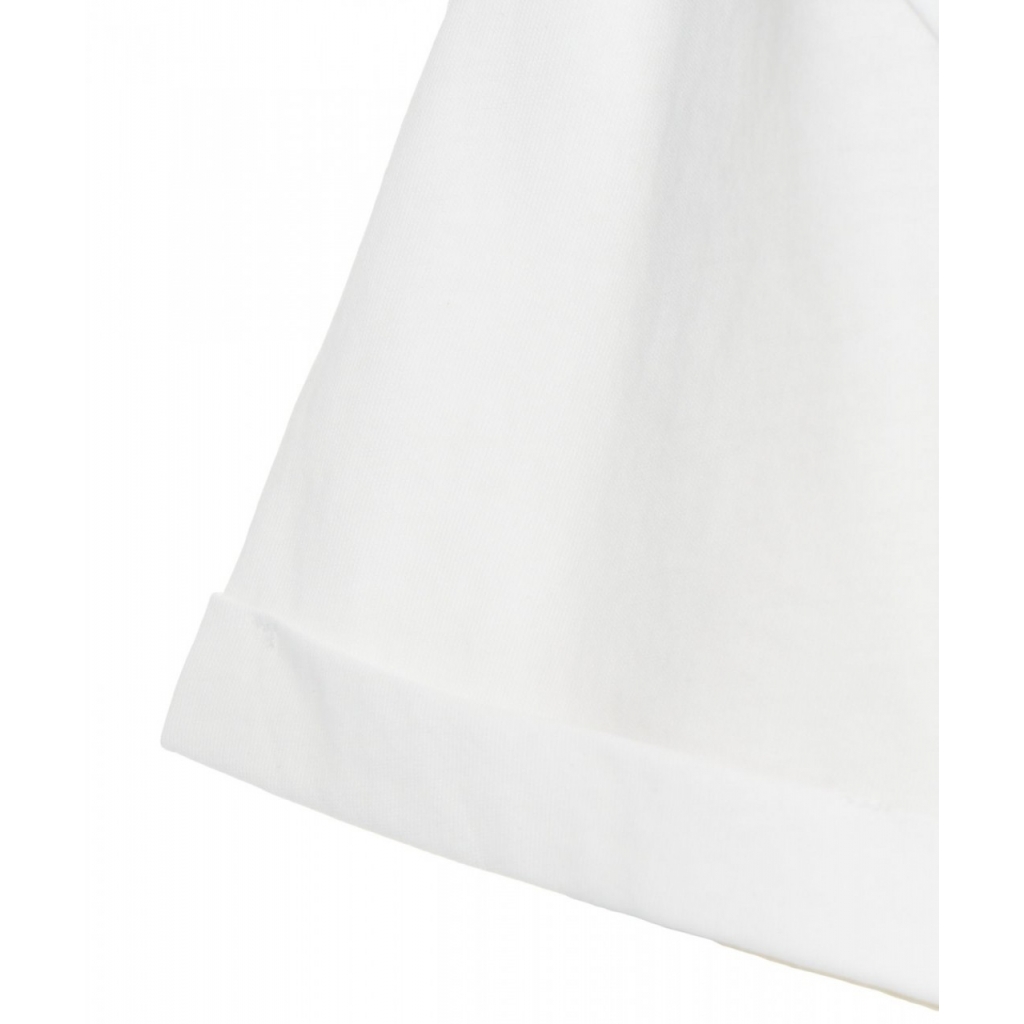 T-shirt con logo bianco