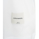 T-shirt con logo applicato bianco