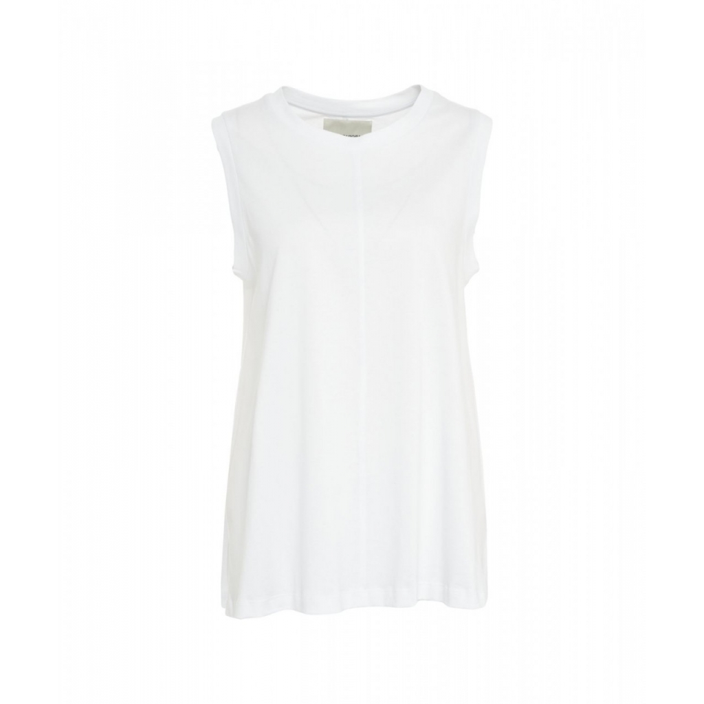 Top in cotone bianco
