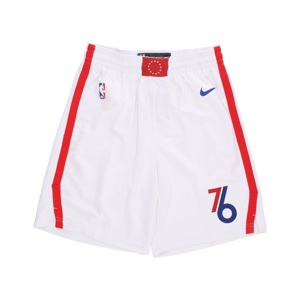 pantaloncino basket uomo nba city edition 22 dri-fit swingman shorts phi76e WHITE/RUSH BLUE