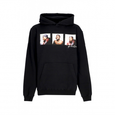 felpa cappuccio uomo truth hoodie x tupac BLACK