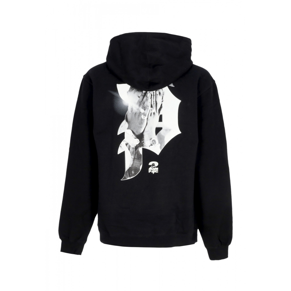 felpa cappuccio uomo brilliance hoodie x tupac BLACK