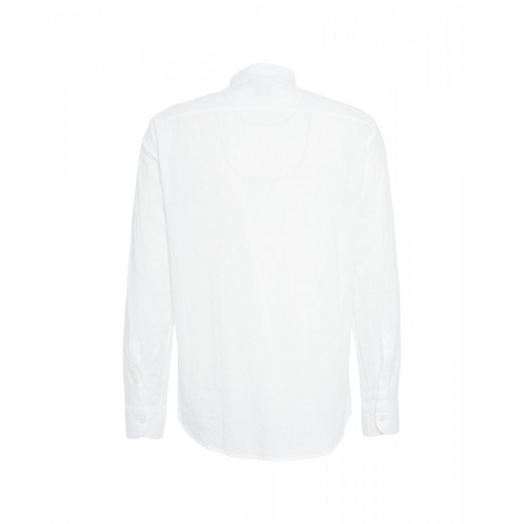 Camicia con motivo floreale bianco