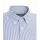 Camicia a righe in cotone blu