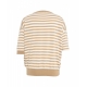 Maglione mezza manica beige