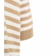 Maglione mezza manica beige