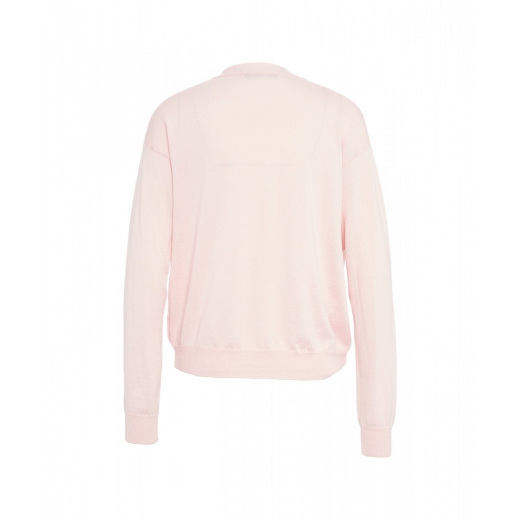 Cardigan con dettaglio bottoni rosa