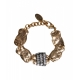 Bracciale con strass oro