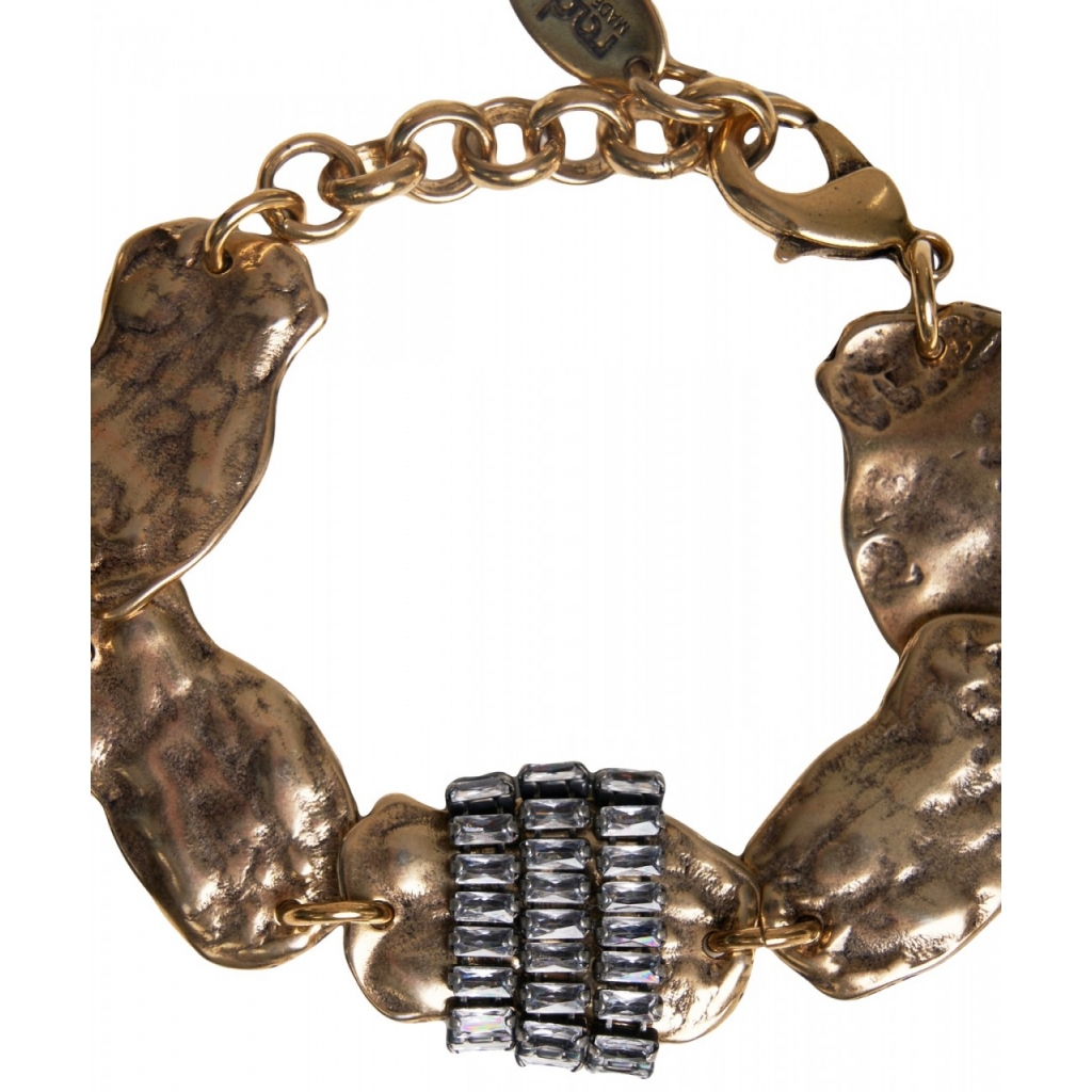 Bracciale con strass oro