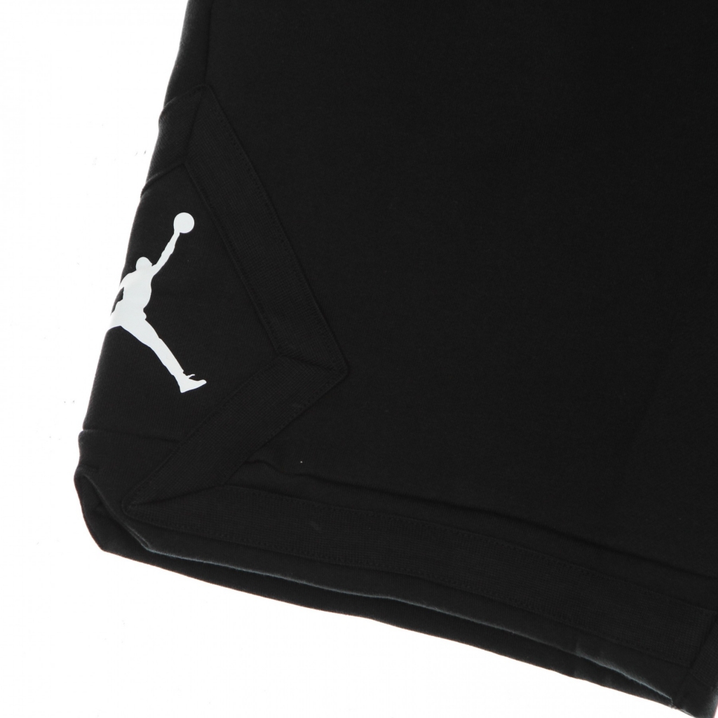 pantalone corto tuta felpato uomo essential fleece diamond short BLACK/WHITE