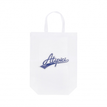 borsa di tela uomo classic logo tote bag WHITE