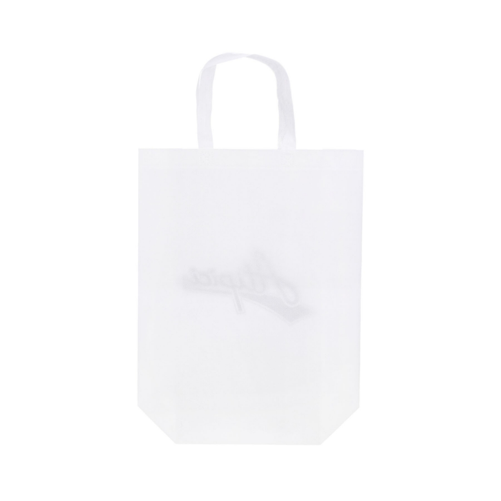 borsa di tela uomo classic logo tote bag WHITE