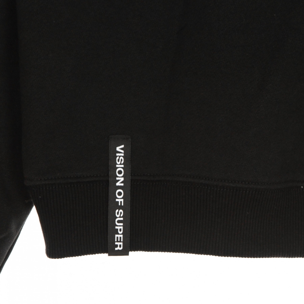 felpa leggera cappuccio uomo rides print hoodie BLACK