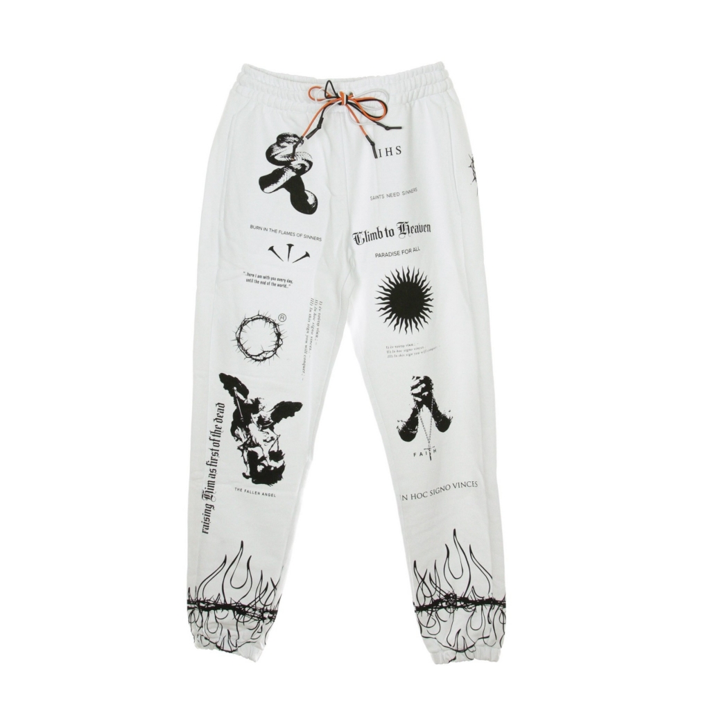 pantalone tuta leggero uomo manifesto WHITE