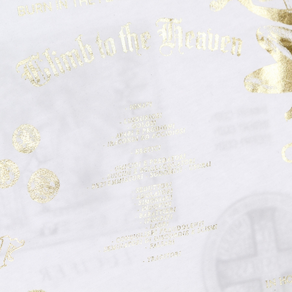 maglietta uomo gold manifesto tee WHITE/GOLD