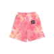 pantalone corto tuta felpato uomo look at the bright side sweatshorts x smiley PINK TIE DYE