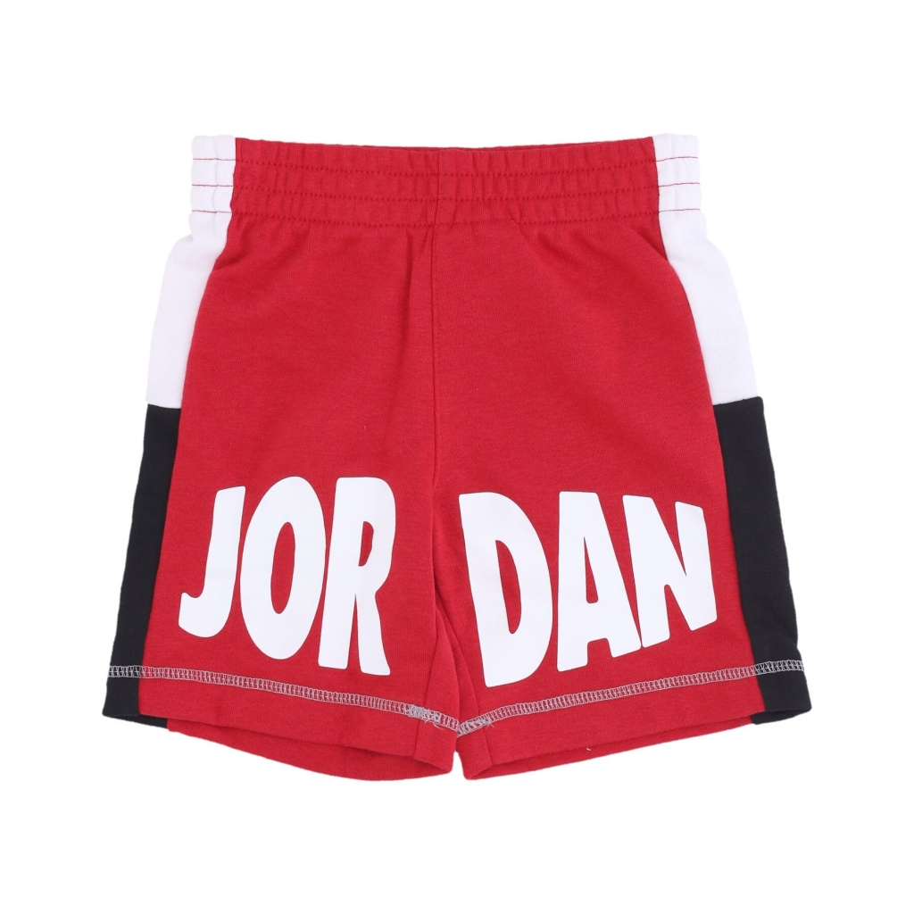 set t-shirt+pantaloncino bambino jumpman split blocked ft set GYM RED