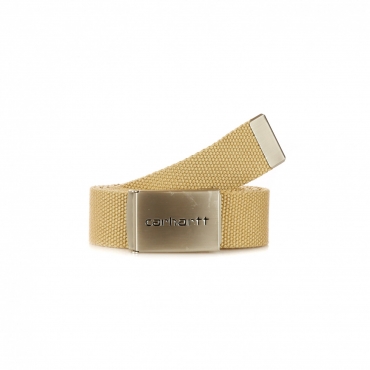 cintura uomo clip belt chrome DUSTY H BROWN