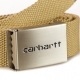 cintura uomo clip belt chrome DUSTY H BROWN
