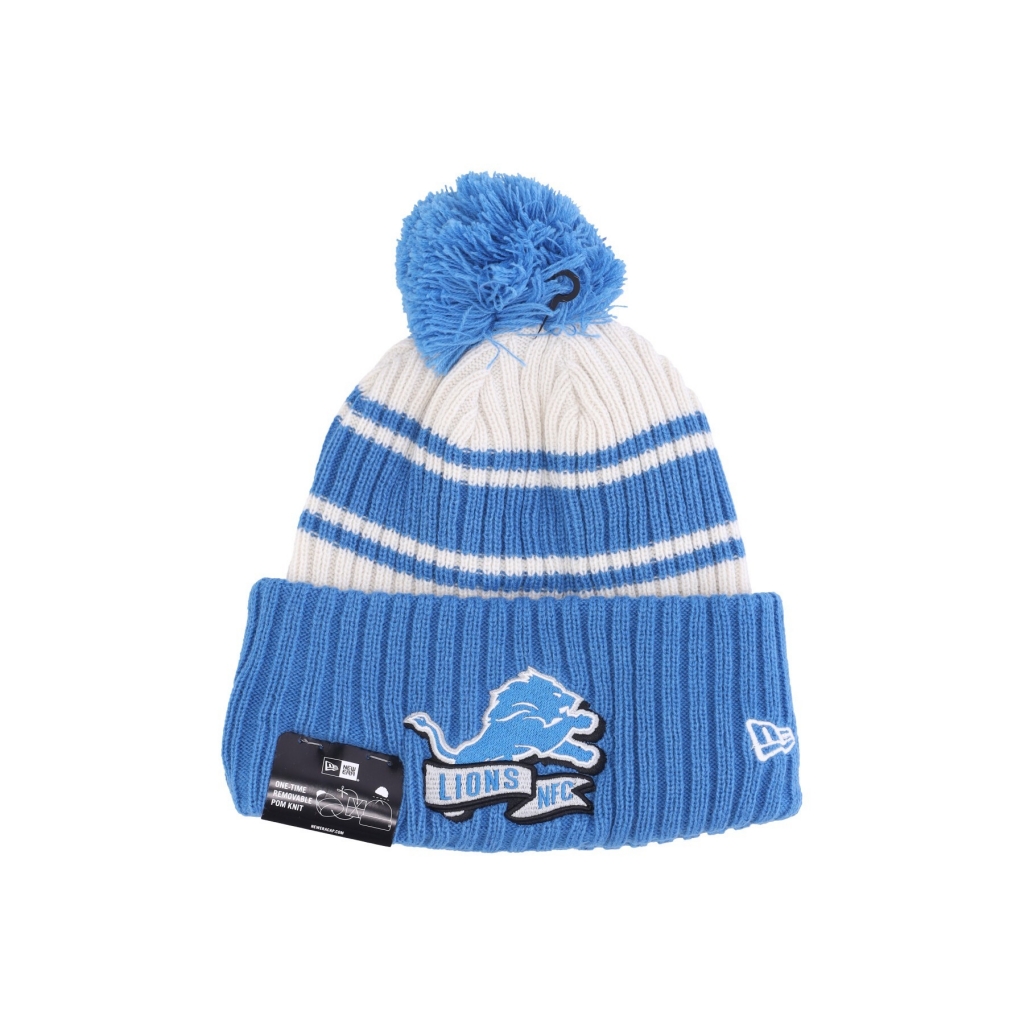 cappello pom pom uomo nfl sideline sport knit detlio CHROME WHITE/ORIGINAL TEAM COLORS
