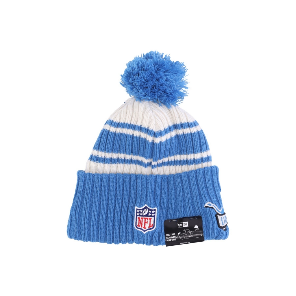 cappello pom pom uomo nfl sideline sport knit detlio CHROME WHITE/ORIGINAL TEAM COLORS