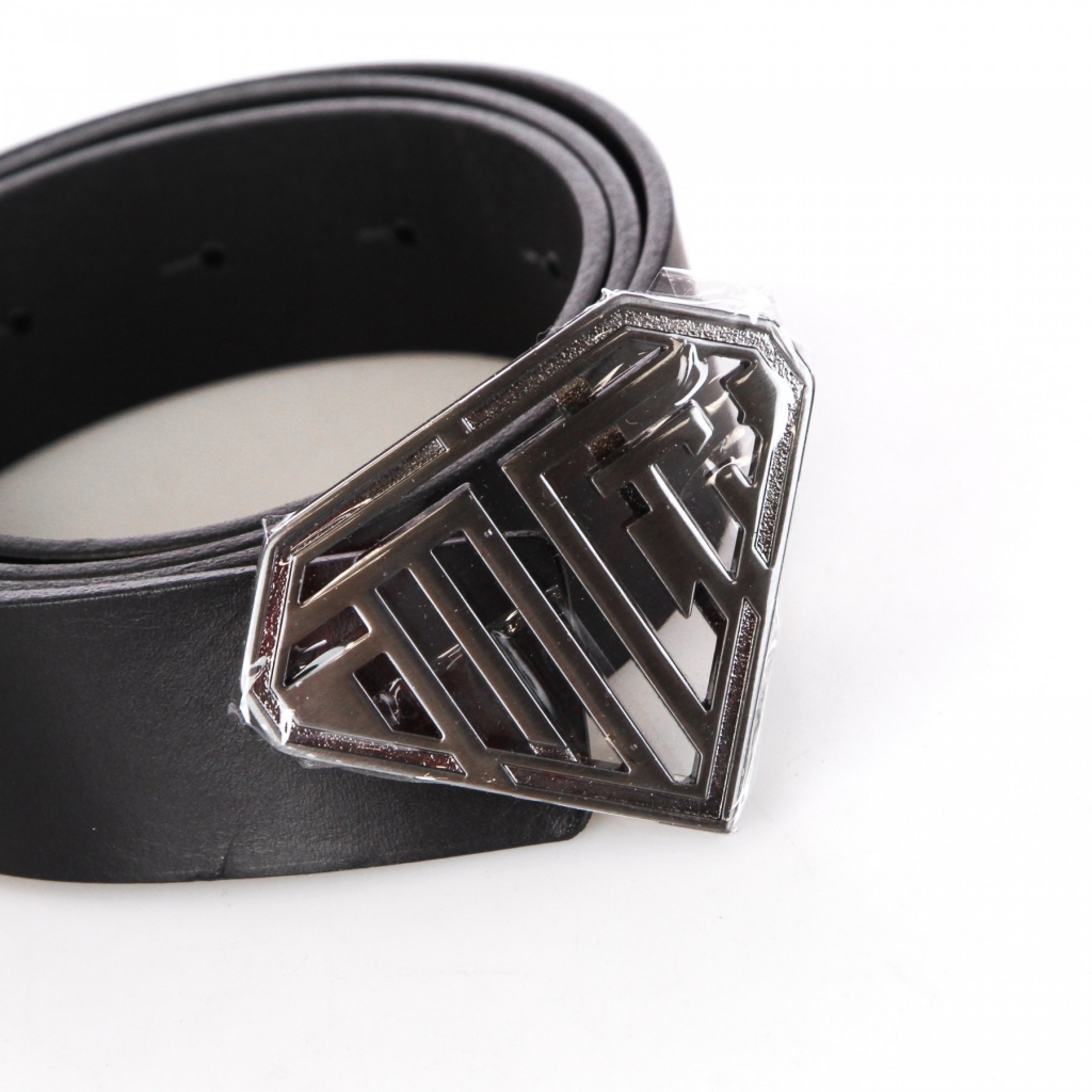 cintura uomo solid logo belt BLACK