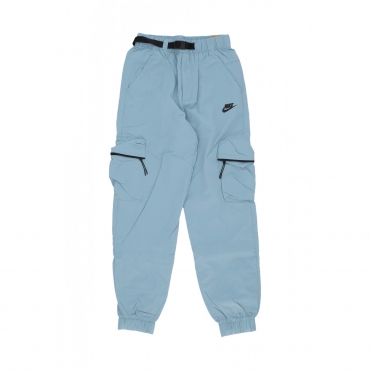 pantalone tuta uomo tech woven cargo DENIM TURQ/BLACK