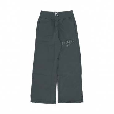 pantalone tuta felpato donna w sportswear phoenix fleece high-rise logo pant VINTAGE GREEN